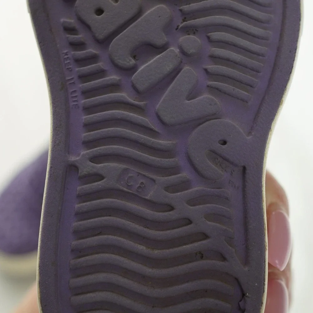 Native Shoes Jefferson Kids 8 Purple Perforated Slip On Sneakers Water Shoes